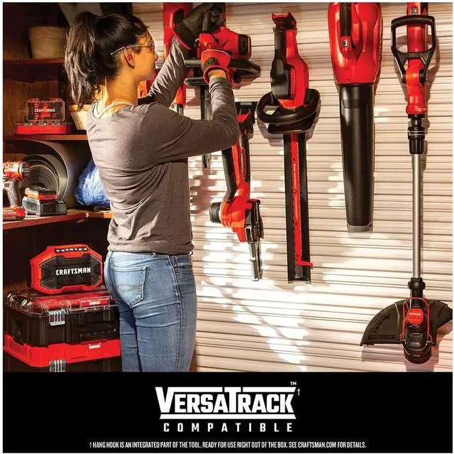 Alt view image 6 of 7 - CRAFTSMAN V20 String Trimmer and Leaf Blower Combo Kit, Cordless (CMCK297M1)