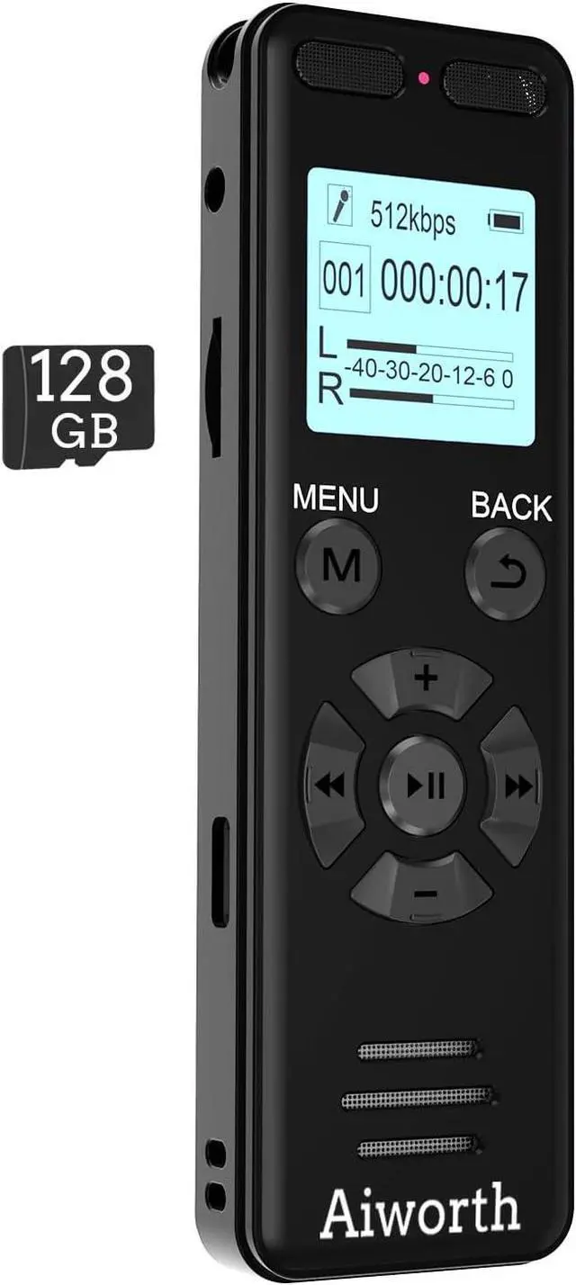 Main image of 136GB Digital Voice Recorder Voice Activated Recorder for Lectures Meetings - aiworth 9860 Hours Sound Audio Recorder Dictaphone Recording Device with Playback,MP3 Player,Password,Variable Speed.