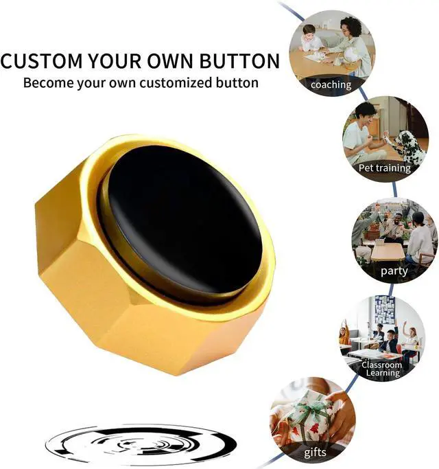 Alt view image 4 of 6 - RIBOSY USB Sound Button - Make Your Own Button by Uploading Audio Files - Support 100+ Recordings - Top Recordable Quality Playback (USB Cable Included)