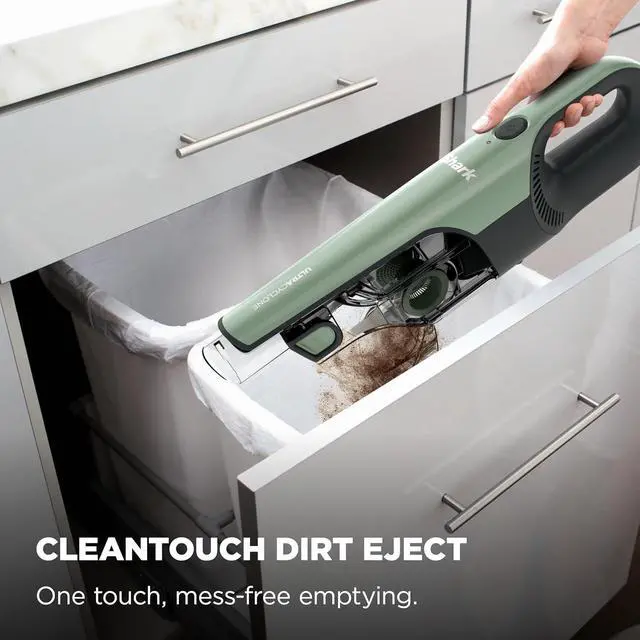 Alt view image 3 of 7 - Shark UltraCyclone Pro Cordless Handheld Vacuum, Black/Green, CH901 | Powerful Suction, Handheld Vacuum for Car & Home, Crevice Tool, Scrubbing Brush, Lightweight, XL Dust Cup