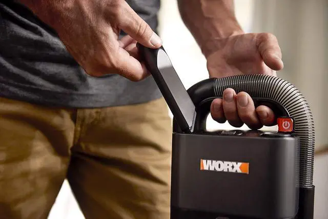 Alt view image 7 of 7 - WORX Cordless Cube Vac Compact Vacuum, 20V, Tool Only, WX030L.9 | without battery & charger; PowerShare; compact on-the-go cleaning; holds 6oz of dry debris; 2-speeds