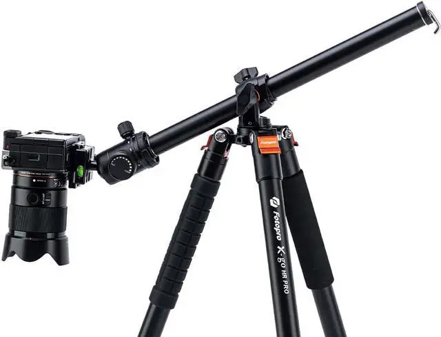 Main image of Fotopro 68'' Overhead Tripod for Flat Lay & Macro,Carbon Fiber Travel Tripod with 360 Degree Horizontal Column for Food Photography/Unboxing/Workshop.10KG Load Capacity