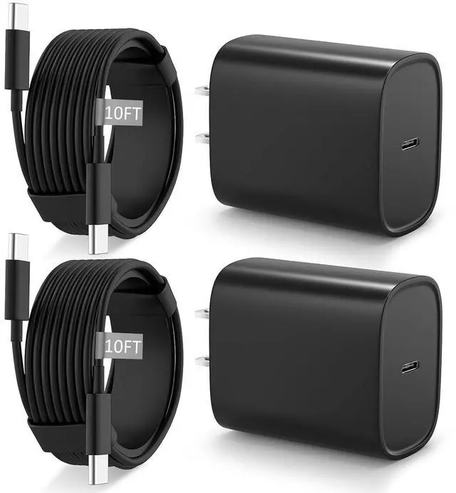 Main image of Phone 17 16 15 Charger Fast Charging Type C Chargers USB C Fast Charger Block & Phones 17 Charger Cord 10FT Long USB C Charging Cable for i.Phone 17/17 Pro/17 Pro Max/Air/Phone 16 15 Pro Max,Black