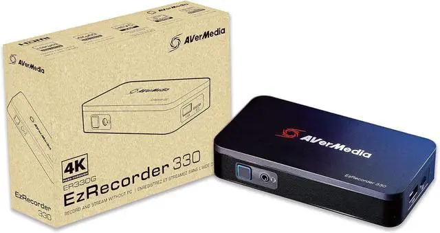Alt view image 2 of 7 - AVerMedia EZRecorder 330G - 4K Pass-Through and 1080p60 Video Recording, DVR with HDMI Capture, Digital Converter, Schedule Recording, No PC Required (ER330G)