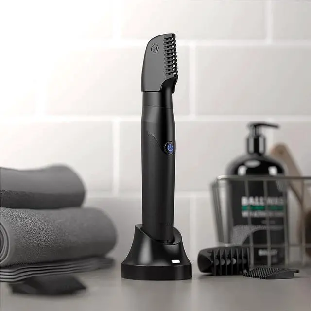 Alt view image 3 of 3 - Ballsy B2 Groin & Body Trimmer for Men, Includes 2 Quick Change Heads, Waterproof, Cordless Charging Base for The Ultimate Close Shave