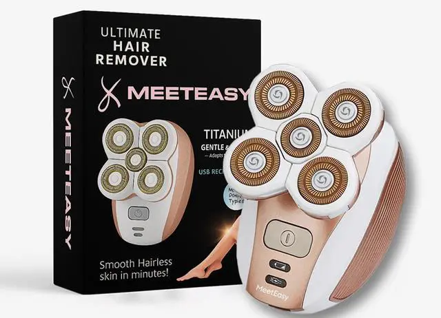 Alt view image 2 of 7 - Electric Leg Shaver for Women - Rechargeable Painless Lady Razor for Leg Face Lips Body Underarms Armpit - Female Cordless Bikini Trimmer