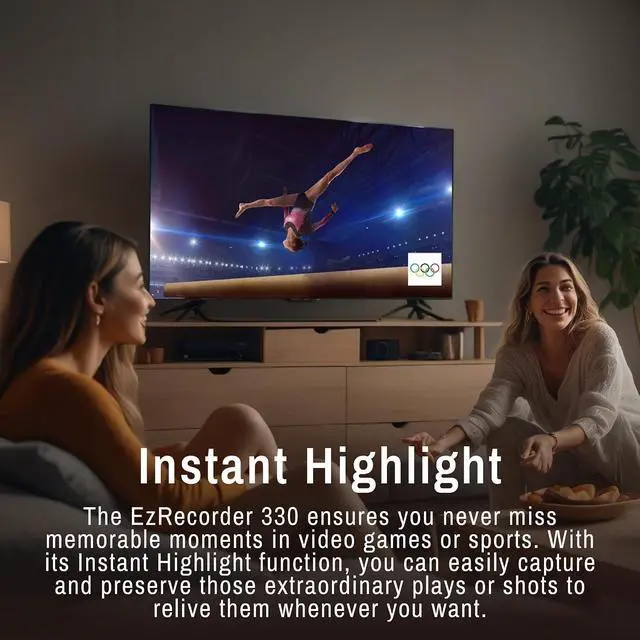 Alt view image 6 of 7 - AVerMedia EZRecorder 330G - 4K Pass-Through and 1080p60 Video Recording, DVR with HDMI Capture, Digital Converter, Schedule Recording, No PC Required (ER330G)