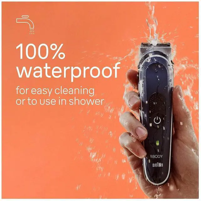 Alt view image 7 of 7 - Braun Body Groomer Series 5 5360, Body Groomer for Men, for Chest, Armpits, Groin, SkinSecure Technology for Gentle Use and Clean Shave Attachment, Waterproof, Cordless with 100-min Run Time