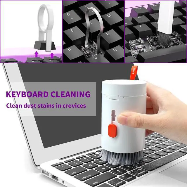 Alt view image 4 of 6 - 20-in-1 Cleaning Kit for Airpod Earbud Laptop Keyboard, Electronic Penlar Cleaning Kit Compatible with Computer PC Cell Phone, Charging Port