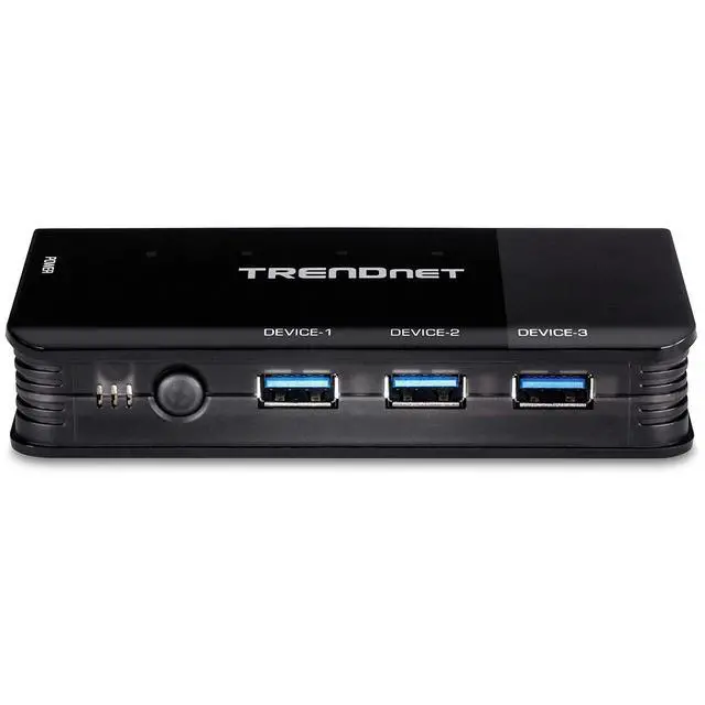 Alt view image 3 of 7 - TRENDnet 4 Computer 4-Port USB 3.1 Sharing Switch, TK-U404 | Flash Drive Sharing, Scanners, Printers, Mouse, Keyboard, Windows & Mac Compatible