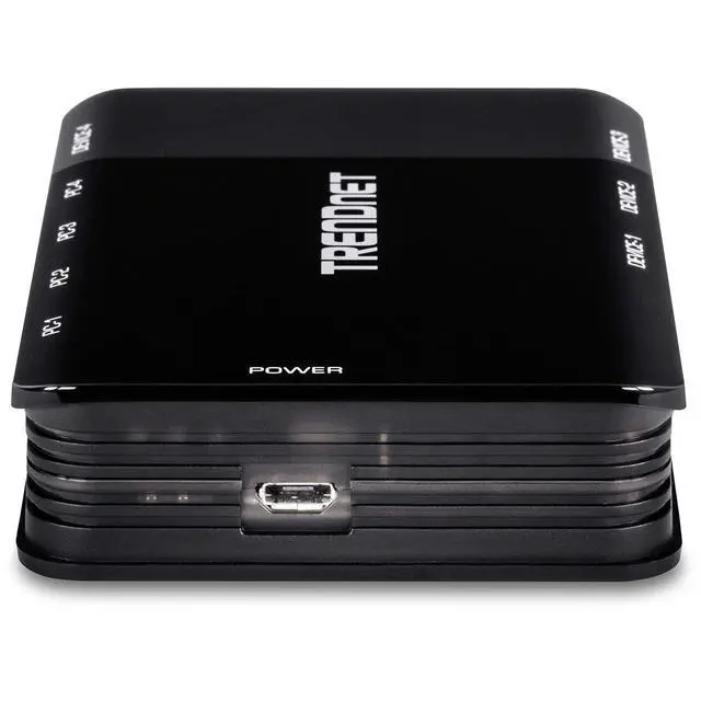 Alt view image 4 of 7 - TRENDnet 4 Computer 4-Port USB 3.1 Sharing Switch, TK-U404 | Flash Drive Sharing, Scanners, Printers, Mouse, Keyboard, Windows & Mac Compatible