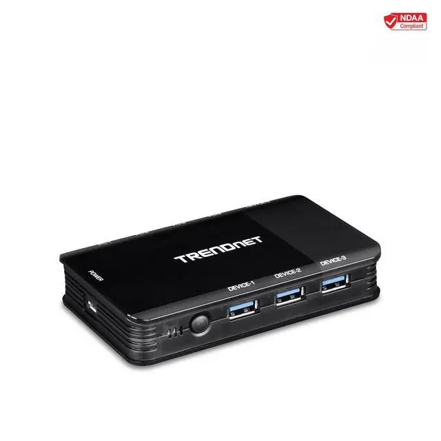 Alt view image 2 of 7 - TRENDnet 4 Computer 4-Port USB 3.1 Sharing Switch, TK-U404 | Flash Drive Sharing, Scanners, Printers, Mouse, Keyboard, Windows & Mac Compatible