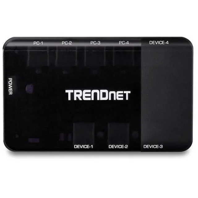 Alt view image 7 of 7 - TRENDnet 4 Computer 4-Port USB 3.1 Sharing Switch, TK-U404 | Flash Drive Sharing, Scanners, Printers, Mouse, Keyboard, Windows & Mac Compatible