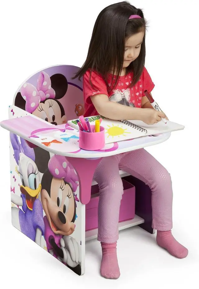 Alt view image 3 of 7 - Delta Children Chair Desk With Storage Bin, Disney Minnie Mouse