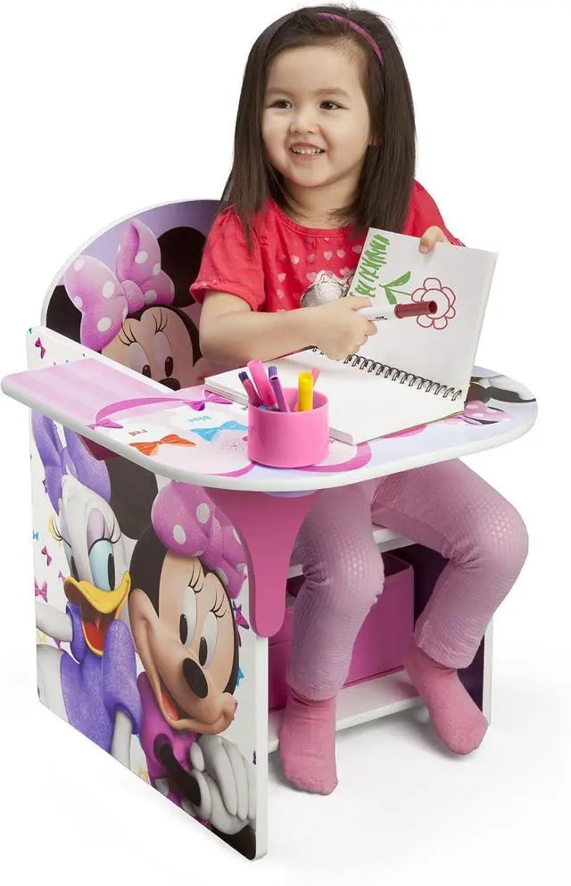 Alt view image 4 of 7 - Delta Children Chair Desk With Storage Bin, Disney Minnie Mouse