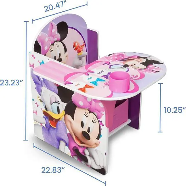 Alt view image 6 of 7 - Delta Children Chair Desk With Storage Bin, Disney Minnie Mouse