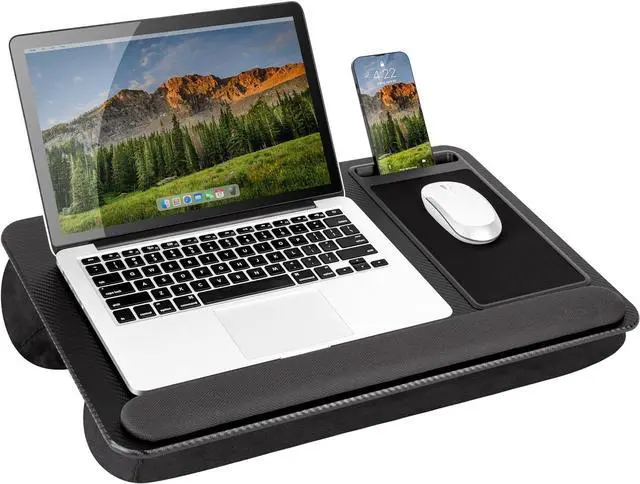 Main image of LAPGEAR Home Office Pro Lap Desk - Black Carbon, Fits 15.6 Laptops