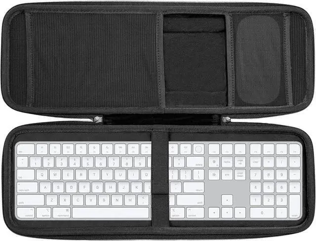 Main image of RAIACE Hard Storage Case Compatible with Apple Magic Keyboard + Magic Mouse. (Case Only) - Black