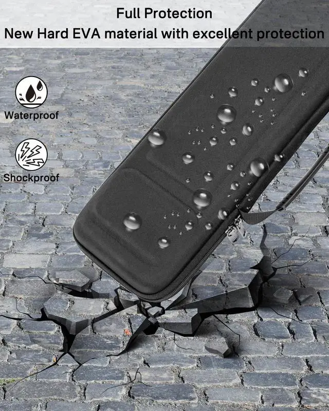 Alt view image 5 of 7 - RAIACE Hard Storage Case Compatible with Apple Magic Keyboard + Magic Mouse. (Case Only) - Black