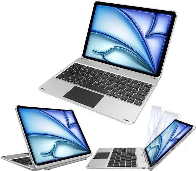 Main image of Arteck iPad Air 11-inch Keyboard Case with Trackpad, Bluetooth Keyboard with Folio Full Protection Case and Touchpad for Apple iPad Air 11 M4/M3/M2 (2026/2025/2024), Air 5/Air 4