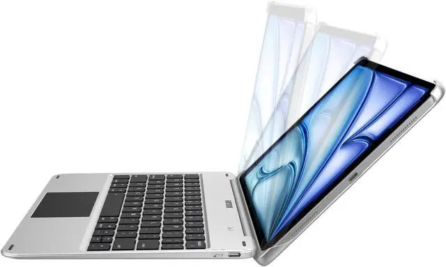 Alt view image 4 of 7 - Arteck iPad Air 11-inch Keyboard Case with Trackpad, Bluetooth Keyboard with Folio Full Protection Case and Touchpad for Apple iPad Air 11 M4/M3/M2 (2026/2025/2024), Air 5/Air 4