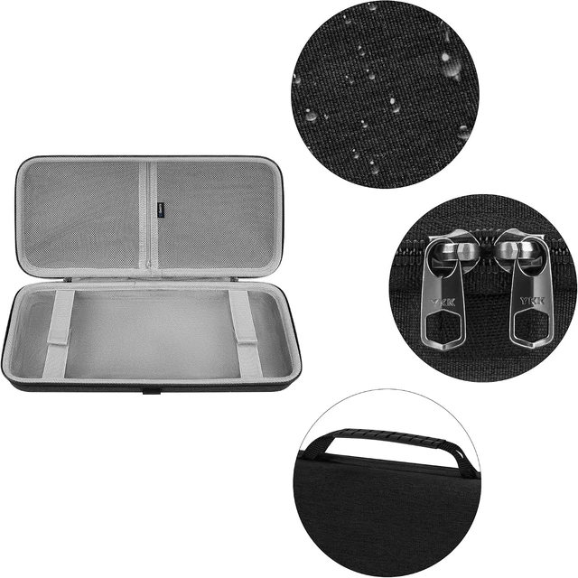 Alt view image 2 of 6 - GEEKRIA 75% 84-Key Gaming Keyboard Case, Hard Shell Travel Carrying Bag, Compatible with Keychron K2 / K2 HE, Logitech POP Keys/MX Mechanical Mini, Aula F75 Pro / F75 75% (Extra Space)
