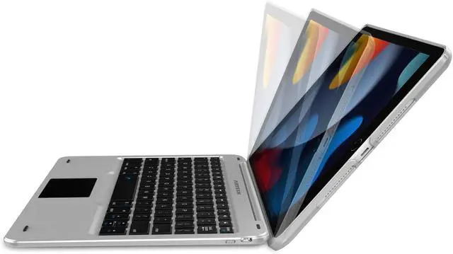 Alt view image 4 of 7 - Arteck iPad 9th Gen 10.2-inch 2021 Keyboard Case with Track Pad, Bluetooth Keyboard with Folio Full Protection Case and Touch Pad for Apple 10.2-inch iPad 9, 8, 7 with 130 Degree Swivel Rotating