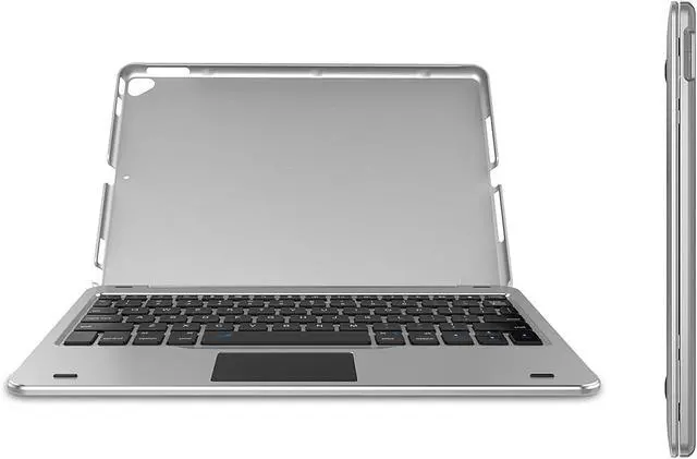 Alt view image 7 of 7 - Arteck iPad 9th Gen 10.2-inch 2021 Keyboard Case with Track Pad, Bluetooth Keyboard with Folio Full Protection Case and Touch Pad for Apple 10.2-inch iPad 9, 8, 7 with 130 Degree Swivel Rotating