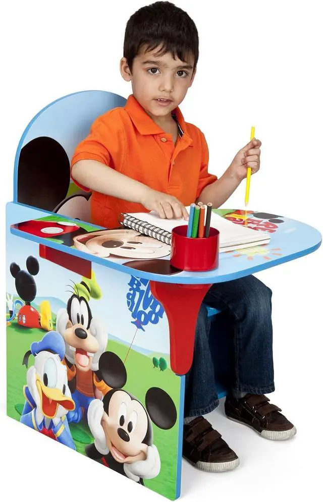 Alt view image 2 of 5 - Delta Children Chair Desk With Storage Bin, Disney Mickey Mouse