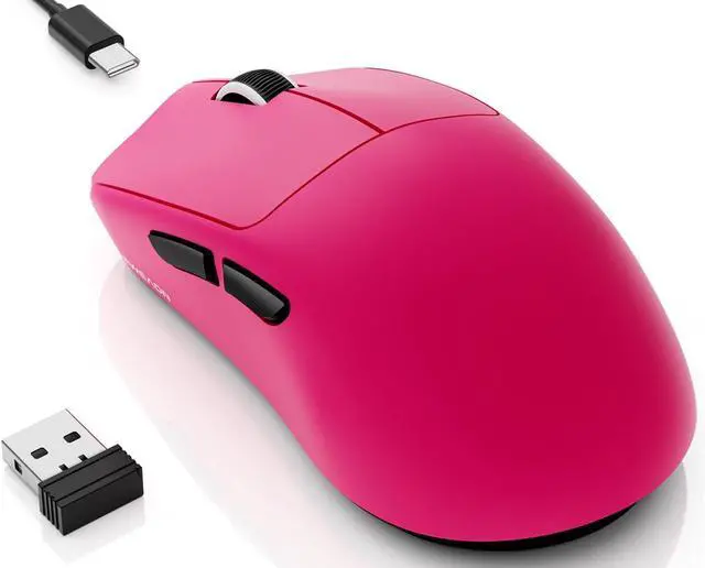 Main image of SEUNKWANG EWEAND X23 Pro Gaming Mouse, Tri-Mode 2.4G/USB-C/Bluetooth Wireless Mouse, PAW3311 Sensor, 12,000 DPI, 59g Lightweight, 1ms Ultra-Low Delay, Gaming & Computer Mouse for Laptop/PC/Mac-Pink