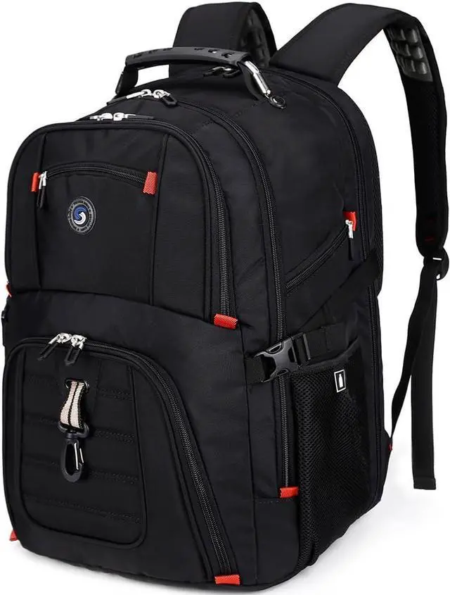 Main image of SHRRADOO Extra Large Travel Laptop Backpack for Men, Work College Backpacks | Fit 17 Inch Laptops, with Combination Lock, Carry On Flight Approved, Men Women Business Backpack,Bookbag School Backpack