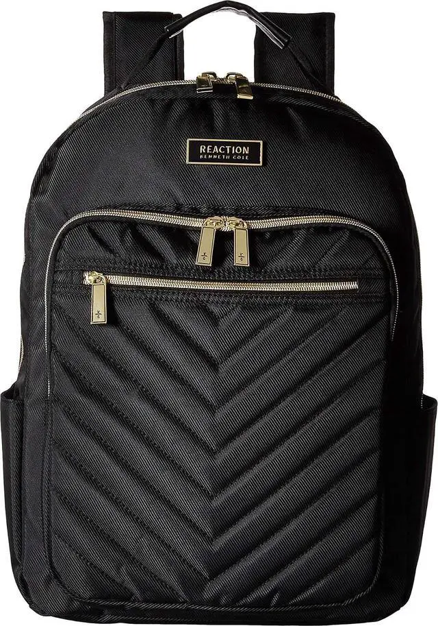 Main image of Kenneth Cole REACTION Women's Chelsea Chevron 15" Laptop and Tablet Backpack, Black