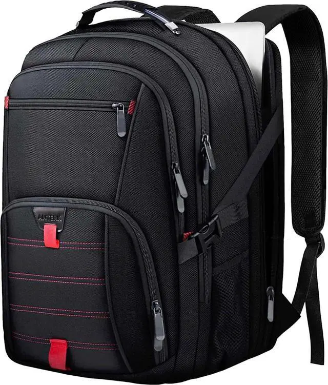 Main image of ANTERK Extra Large Travel Laptop Backpack 17.3 In Carry on Backpack for Men | Travel Backpack Anti Theft Water Resistant College Bussiness TSA Airline Approved Work Computer Backpack, Black