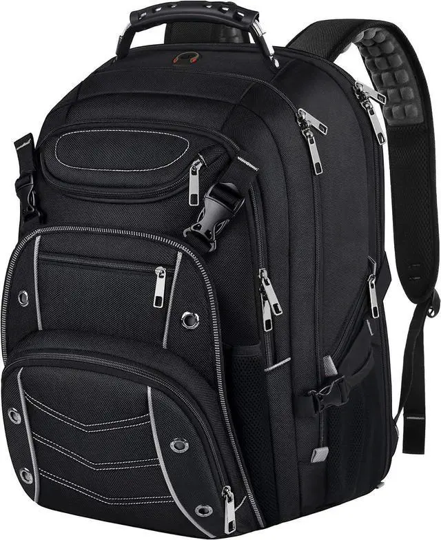 Main image of Extra Large Laptop Backpack, 22" x 17" x 10", 60L Capacity, Multi-Compartment Protection, Fits 15.6-19" Laptops, TSA Approved, RFID Anti-Theft, Sport Travel Backpack