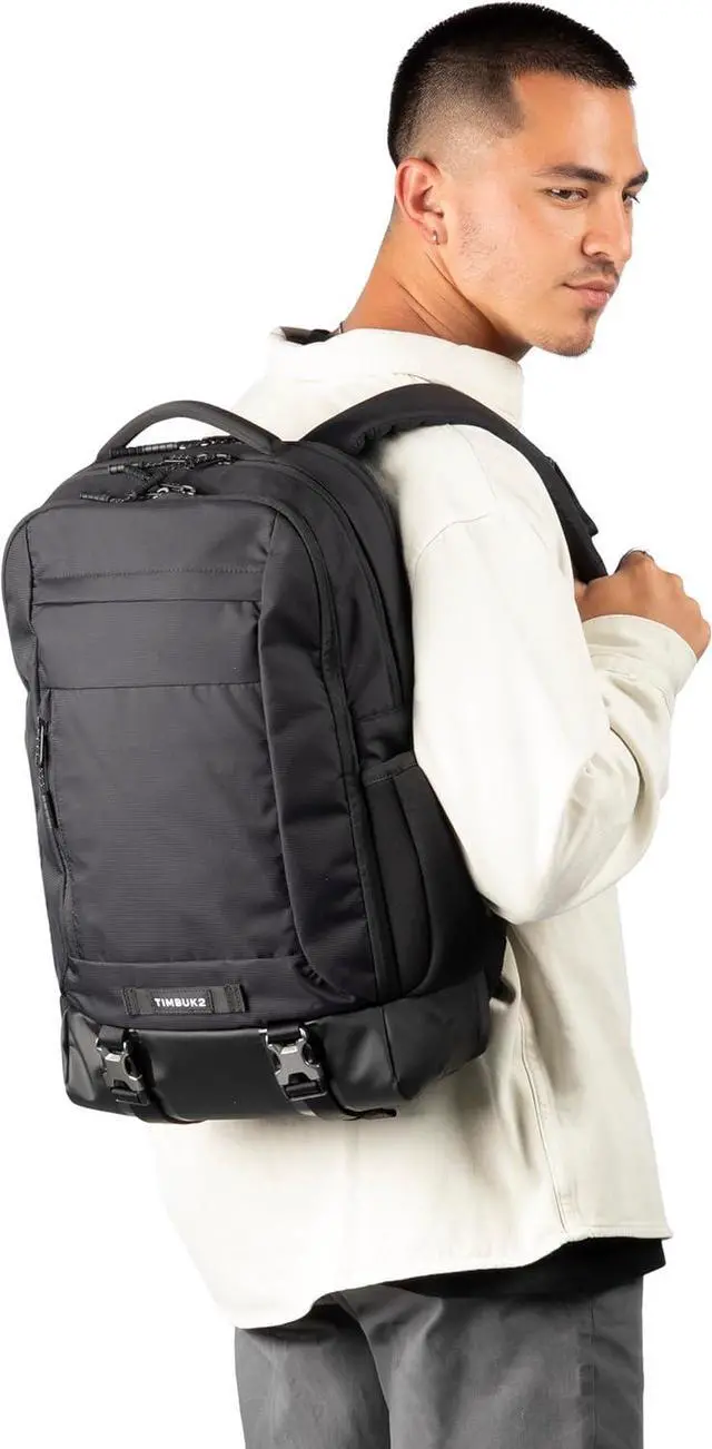 Alt view image 3 of 7 - Timbuk2 Authority Laptop Backpack Deluxe, Eco Black Deluxe