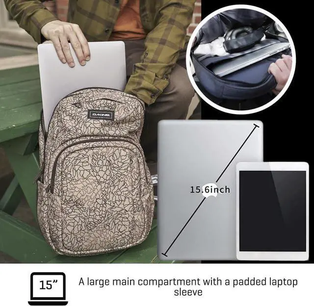 Alt view image 4 of 7 - Dakine Campus L 33L Backpack - Carbon, One Size