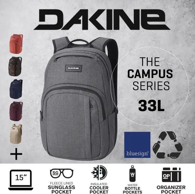 Alt view image 3 of 7 - Dakine Campus L 33L Backpack - Carbon, One Size