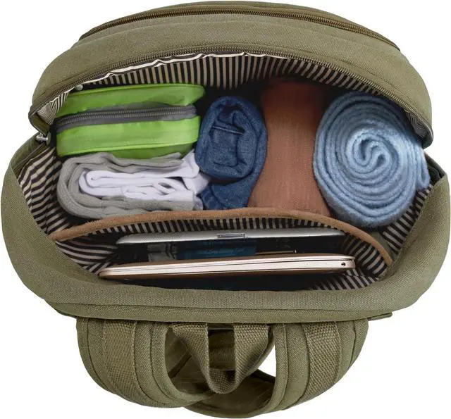 Alt view image 7 of 7 - Travelon Anti-Theft Heritage Backpack