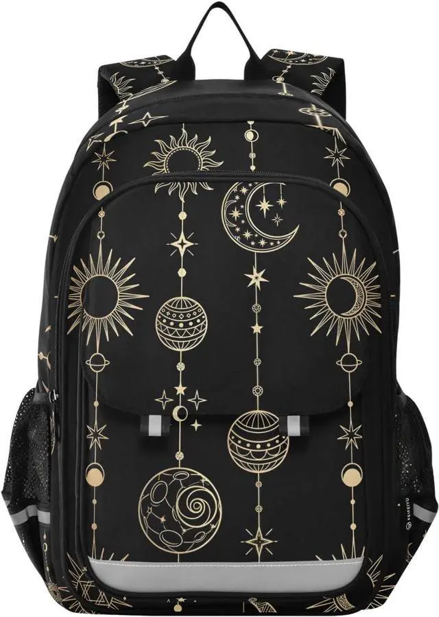 Main image of ALAZA Sun Moon Stars Witch Laptop Backpack Purse for Women Men Travel Bag Casual Daypack with Compartment & Multiple Pockets