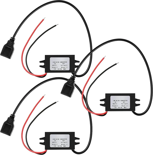 Main image of Weewooday 12V to 5V DC Converter Buck Module USB Output Power Adapter DC Regulator Car Power Converter
