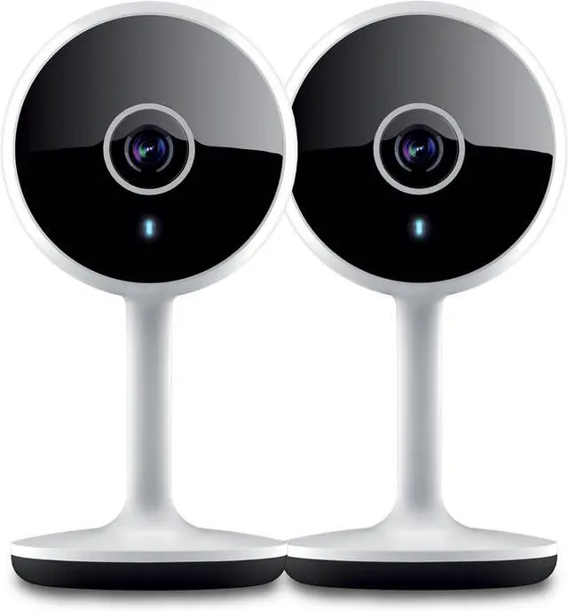 Main image of Geeni Vivid Indoor Smart Security Camera HD Live Stream Camera for Indoor Home Monitoring with Night Vision, 2-Way Audio, Flexible Mount, Micro SD Slot, Motion Detection & App Control 2Pack, White