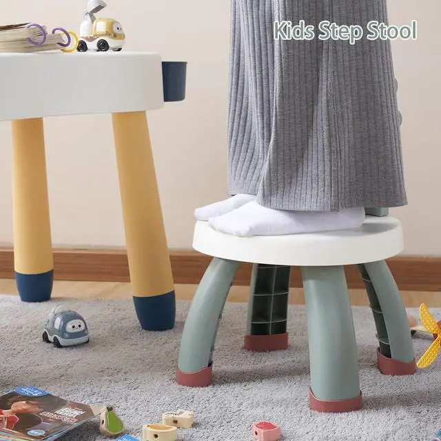 Alt view image 2 of 7 - Toddler Chair,Plastic Kids Dino Chair,Sturdy Durable and Lightweight Toddler's Activity Chairs,Anti-Slip Ergonomic Design Kids Step Stool,Indoor or Outdoor Use for Boys Girls Aged 1+ (Green)