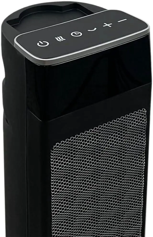 Alt view image 5 of 7 - Good Housekeeping Oscillating Ceramic Tower Space Heater with Remote, 30", Black