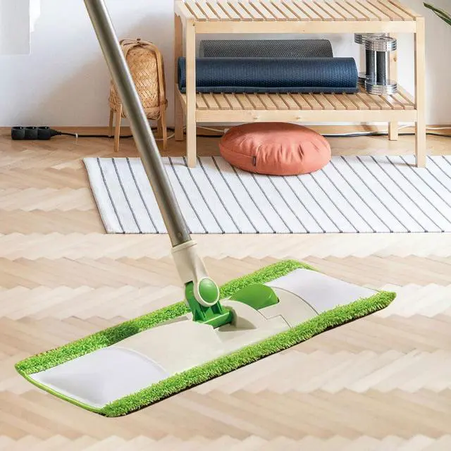 Alt view image 6 of 7 - 4 Pack Reusable Mop Pads Compatible with 3M Scotch-Brite M-005 Floor Mops, Microfiber Hardwood Floor Mop Pads Wet or Dry Use mop,Fit for Folding mop 15in*3.9in mop Head