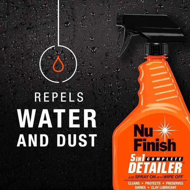 Alt view image 4 of 7 - 5-in-1 Complete Detailer Spray with Towel by Nu Finish, Preserves and Protects Car Detailing, Includes 1 Microfiber Towel, 22 Oz Spray