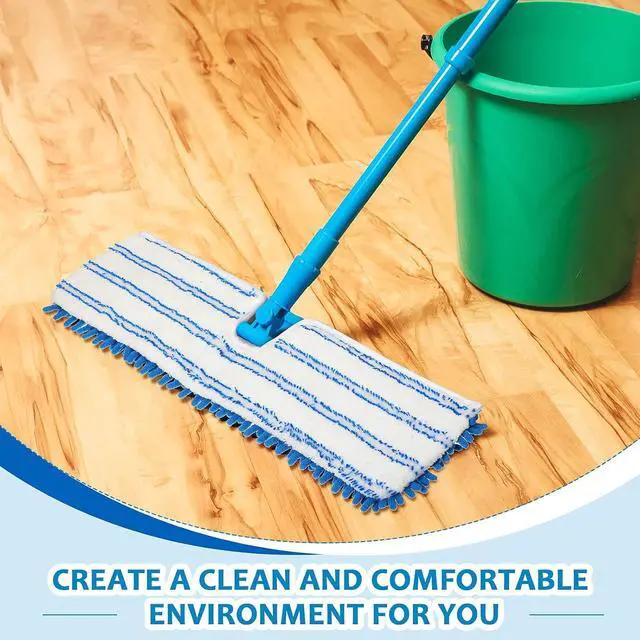 Alt view image 6 of 6 - Chengu 6 Pieces Microfiber Flip Mop Refills Replacement Heads Double Sided Cleaning Pads Machine Washable Mop for Dry and Wet Kitchen Home Use