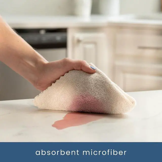 Alt view image 2 of 7 - S&T INC. Microfiber Cleaning Cloth, 50 Pack, 11.8" x 11.8", Beige | Storage Box Included, Edgeless Cleaning Cloth for Home and Car, Reusable and Multi-Purpose Cleaning Rags, Machine Washable