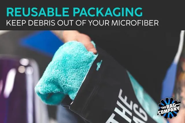 Alt view image 5 of 7 - The Rag Company - Eagle Edgeless 450 (6-Pack) Professional Korean 70/30 Blend Super Plush Microfiber Detailing Buffing Polishing Drying Towels for Cars 16x16 in, Teal Blue