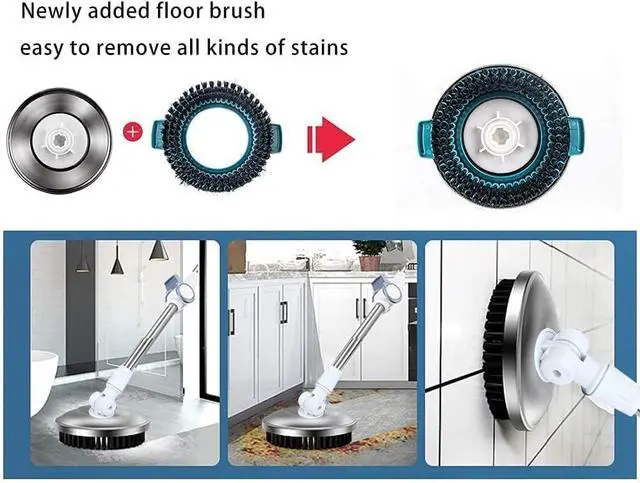 Alt view image 5 of 5 - Michao Spin Mop Bucket Deluxe 360 Spinning Floor Cleaning System with 6 Microfiber Replacement Head Refills,62" Extended Handle,4X Wheel for Home Cleaning
