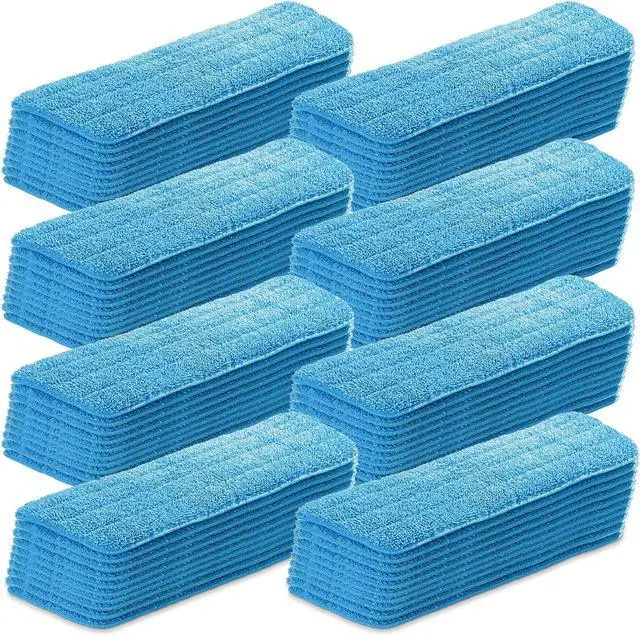 Main image of 40 Pack Microfiber Mop Pads Machine Washable Cleaning Flat Mop Head Replacement Reusable Household Pads for Hardwood and Hard Surface Floor Cleaning and Scrubbing